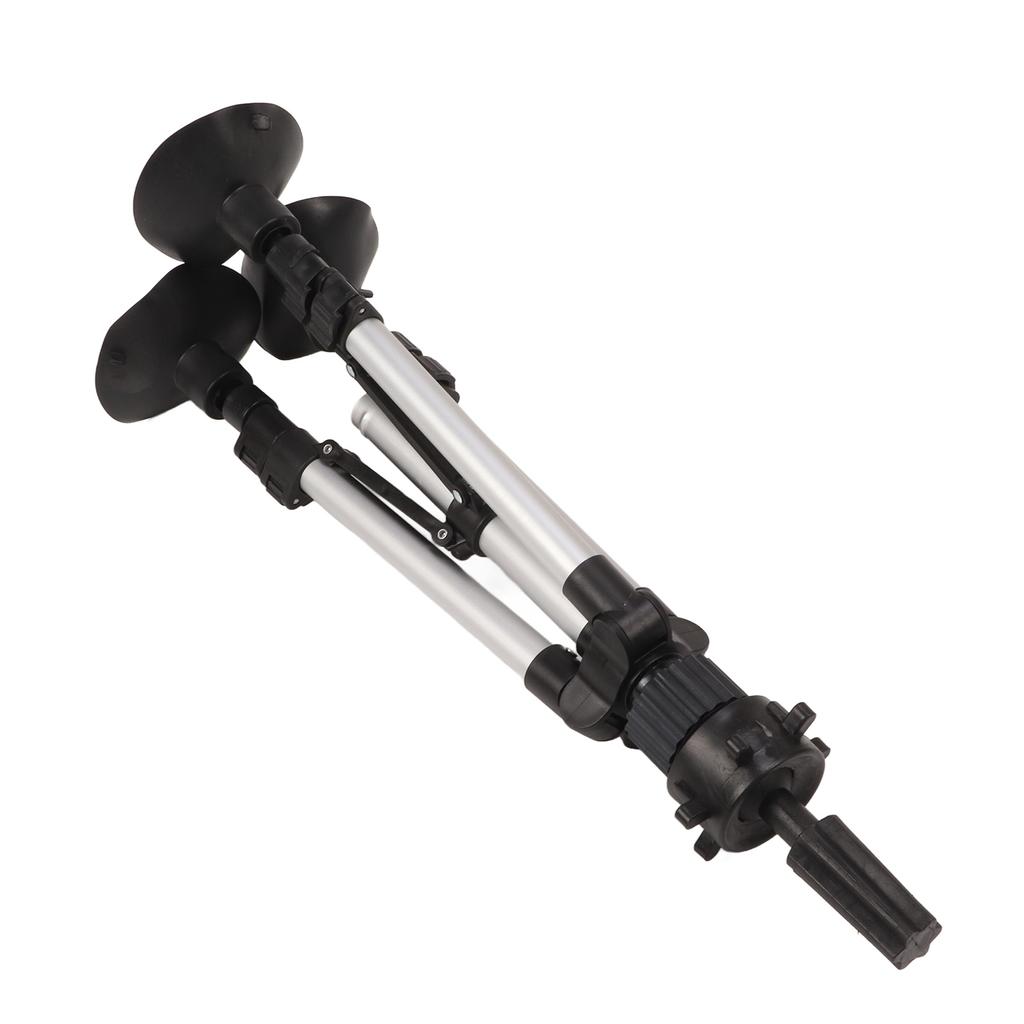 Wig Head Tripod Adjustable Lightweight Aluminum Alloy Mannequin Head Stand with Suction Cup for Hairdressing Training