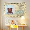 VIKAMA American Pop Singer Rapper Tapestry Aesthetic Wall Hanging Art for Living Room Bedroom Dorm Home Decor