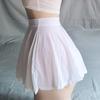 Stylish Women Underwear Lightweight Pleated Thin Flowy Above Knee Skirt for Bedroom