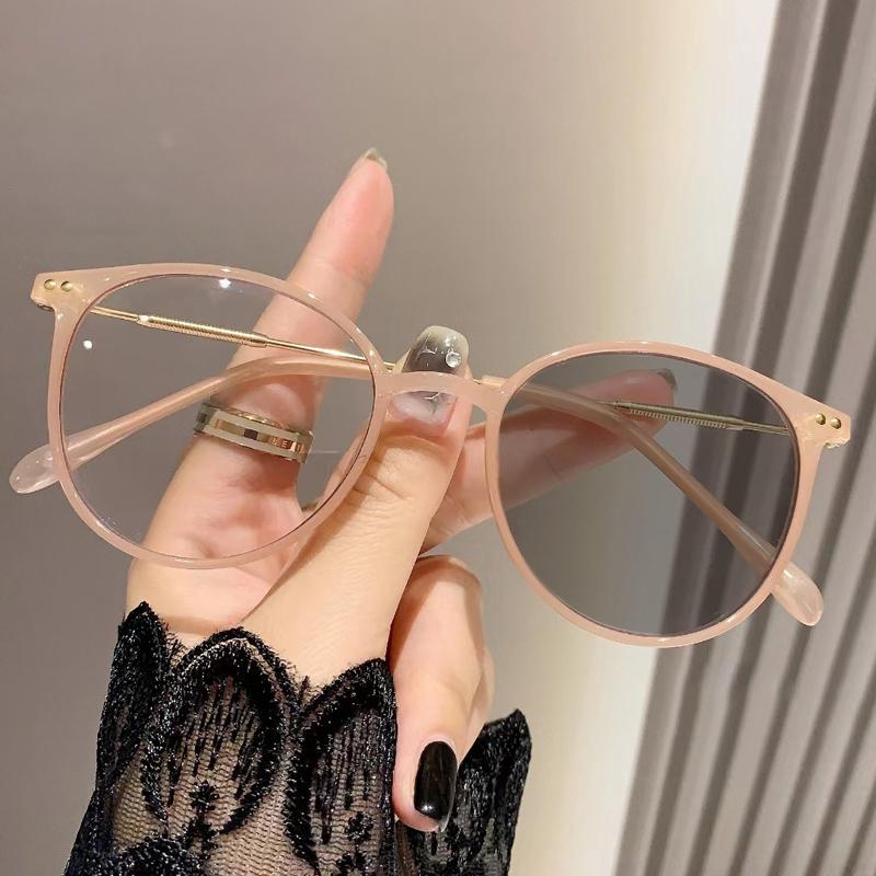 

Женские роскошные фотохромные очки, модные синие светоблокирующие готовые очки для близорукости, модные солнцезащитные очки с изменением цвета, диоптрии -2.5