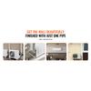 SucceBuy Mini Split Line Set Cover PVC Decorative Pipe Line Cover For Air Conditioner Easy To Install Paintable for Heat Pump
