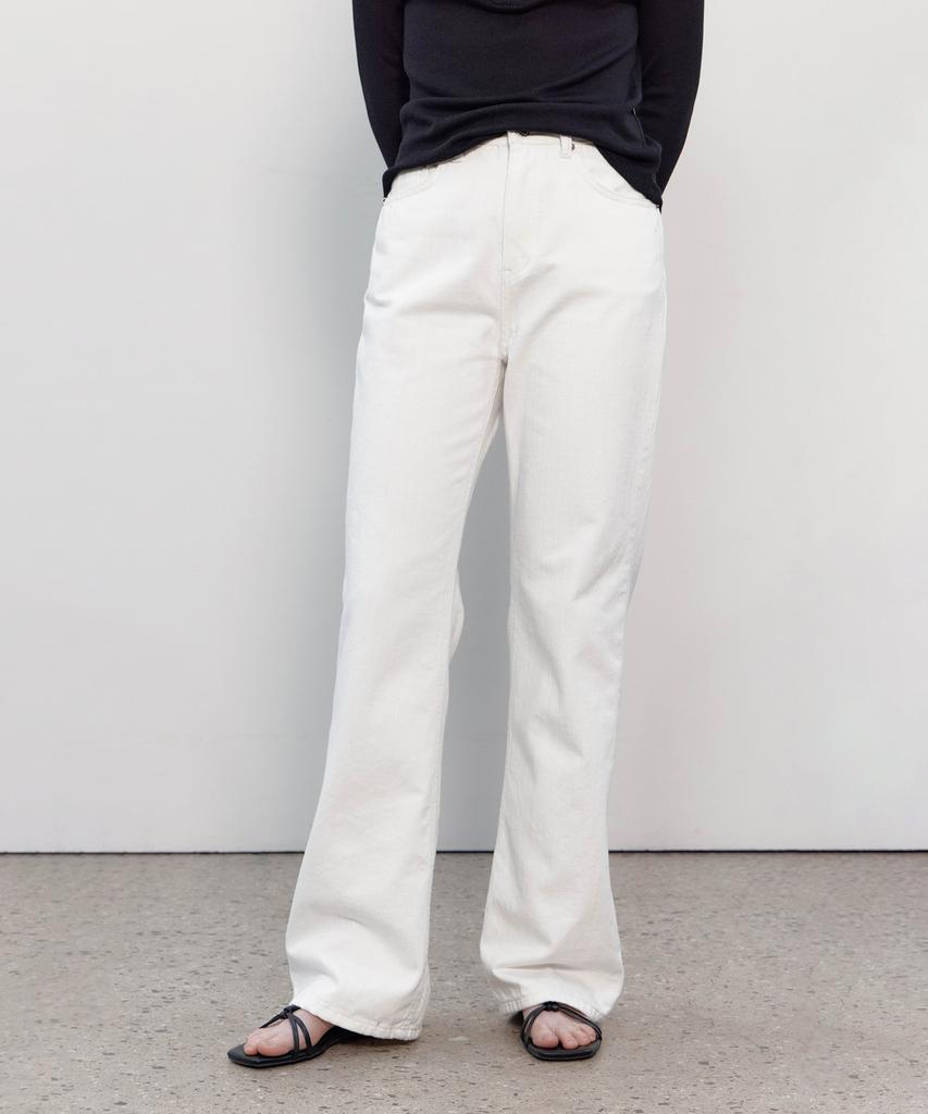 Deomago Basic Semi Bootcut Denim (Off White)
