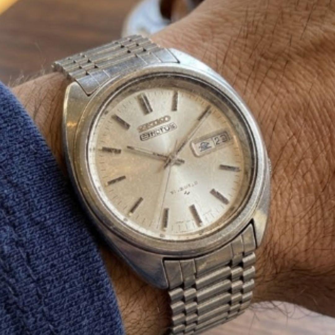 [Seiko/Made in February 1971/In operation/Vintage] SEIKO 5 ACTUS 21 jewels 7019-7070 Automatic winding
