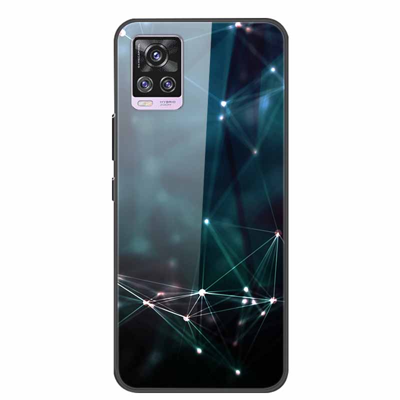 For Vivo V20 Pro Phone Case V 20 Pro Soft Bumper Tempered Glass Hard Back Covers Cases For Vivo V20 Pro Case 6.44" Coque Fundas