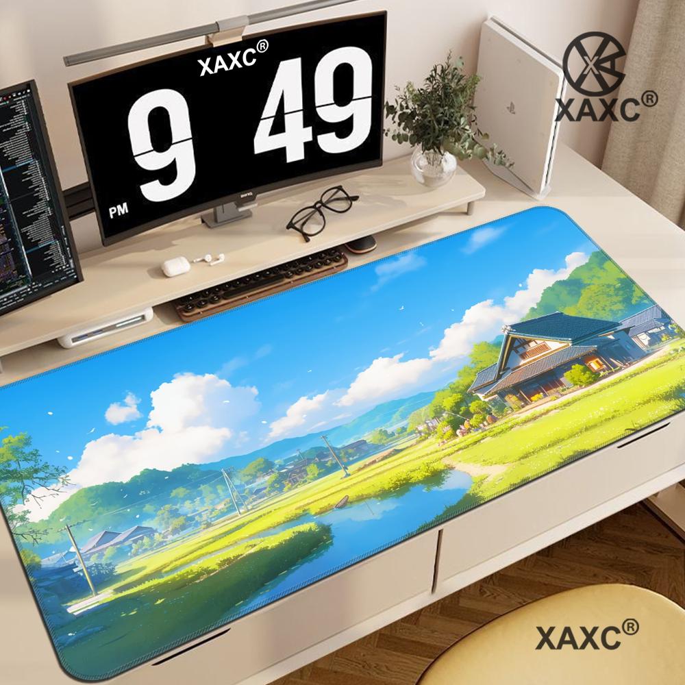 Mousepad Forest Deep Green Mouse Pad Desk Decoration Mousepad Fog Mouse Pad Office Decor Round Mouse Pad Office Supplies 400x800x2mm