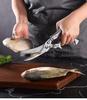 Multifunctional Kitchen Scissors Vegetable Bone Scissors Seafood Clippers BBQ Stainless Steel Household Food Scissors