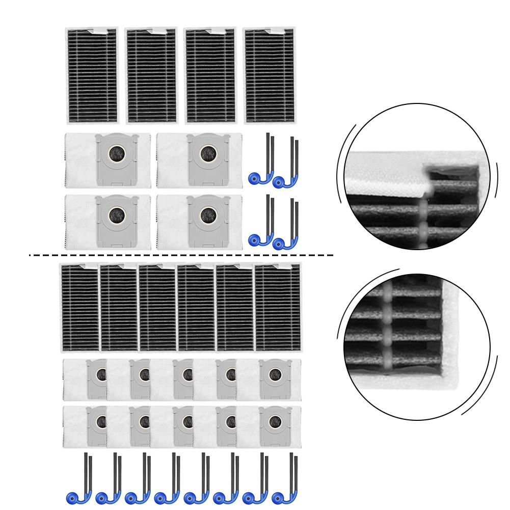 Replacement Brush Filter Dust Bag Set For Ecovacs Robot Vacuum Cleaner Accessories
