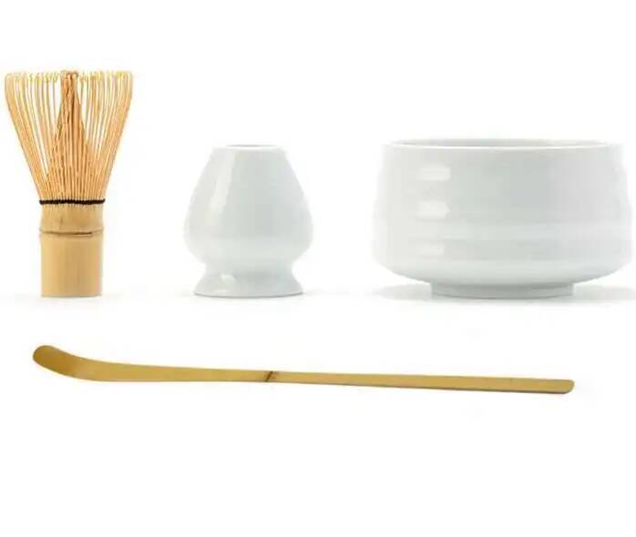 1 Ceramic Pink Matcha Bowl Macha Tea Whisk Chawan Chasen Holder Scoop Sifter Cup Ceremony Gift Set