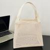 Casual and Simple Handbag Mesh Travel Toiletry Bag Portable Beach Bag With Zipper Outdoor Wash Bag Makeup Shower Tools Organizer