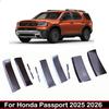 For Honda Passport 2025 2026 Steel Interior Rear Bumper Protector Door Sill Welcome Trunk Tread Plate Molding Accessories