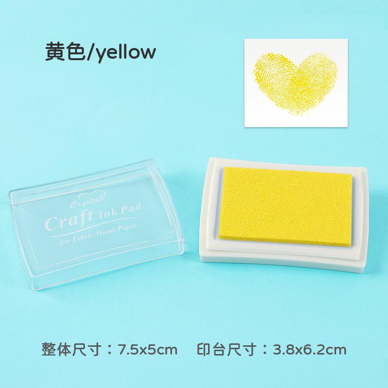 1pcs/pack Large Solid Color Inkpad: Creative Handbook Decoration Diy Basic Finger Stamp Accessories Indonesian Utility