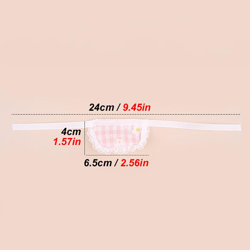 1pc Adjustable Pet Bib Cute Pattern Soft Lace Bib Neckwear Clothing Accessories for Small Animals Hamsters Guinea Pigs Parrots