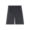 Anta Basketball Series Solid Color Mid Waist Straight Leg Casual Shorts Men Shorts Basic-Black 152351501-2