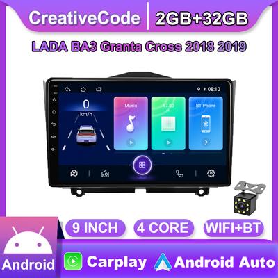 Sistema de navegación GPS para LADA GRANTA Cross 2018-2019 2 Din Android WiFi reproductor Multimedia para coche estéreo para coche unidad frontal de Radio FM 2 + 32GB