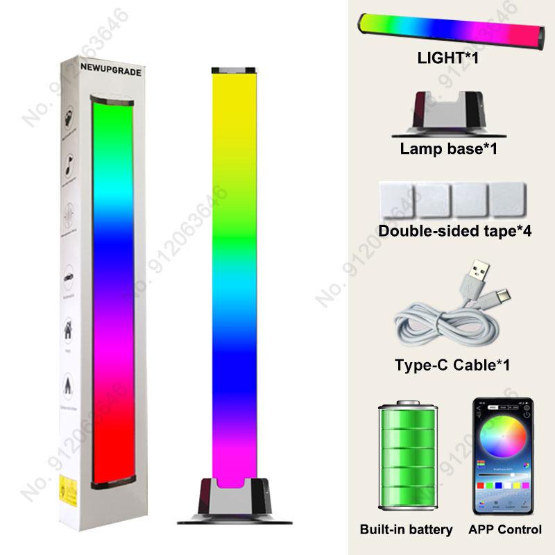 LED Symphony Lights RGB Music Sound Control Light APP Controls Colorful Rhythm Ambient Pickup Light For Bar Home Decor