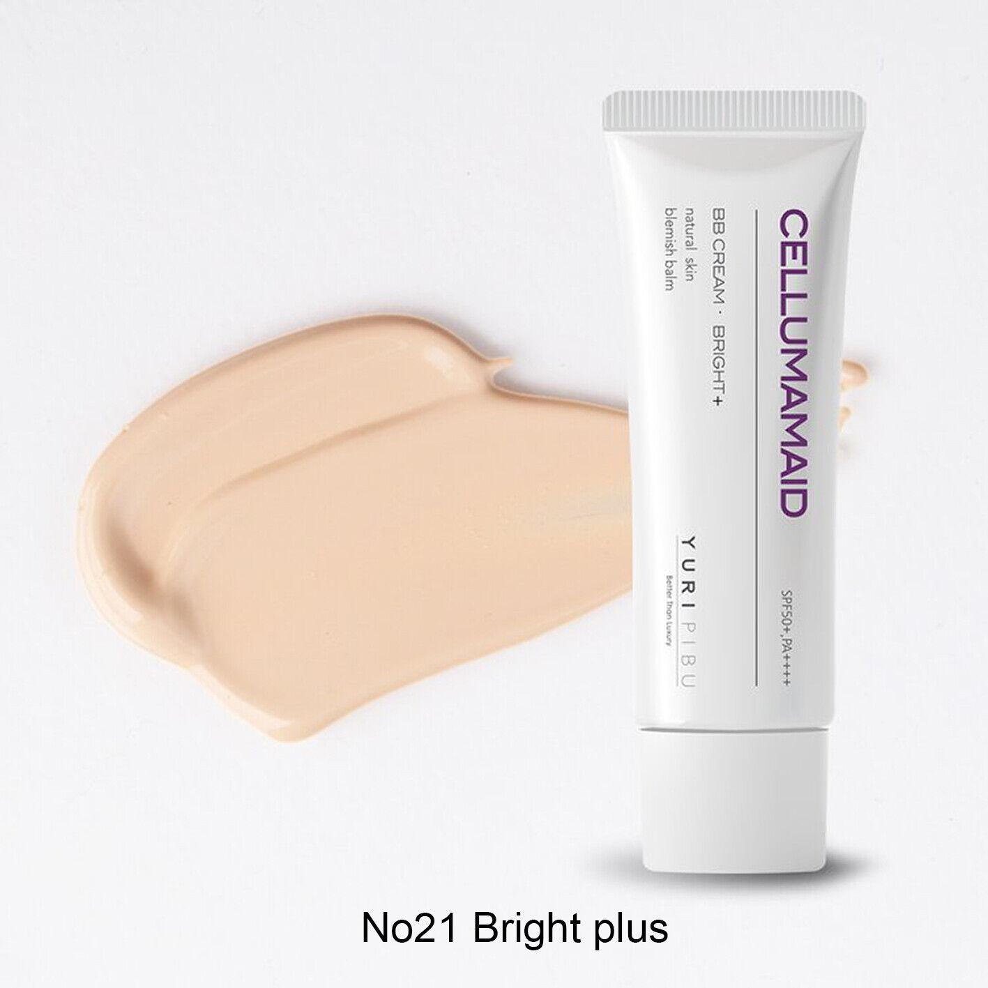 YURIPIBU Cellum amaid BB Cream SPF50+ PA++++1.41oz 40г, Корейская косметика, KBeauty, пробник No.21 Bright plus