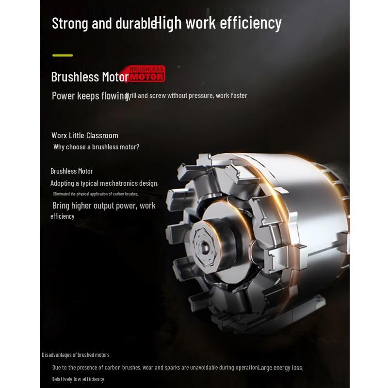 WEIKAI 12V Brushless Cordless Impact Drill