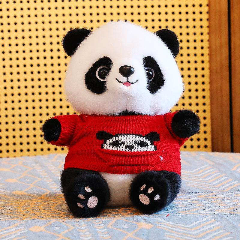 Adorable Plush Panda Doll - Children's Birthday Gift & Souvenir