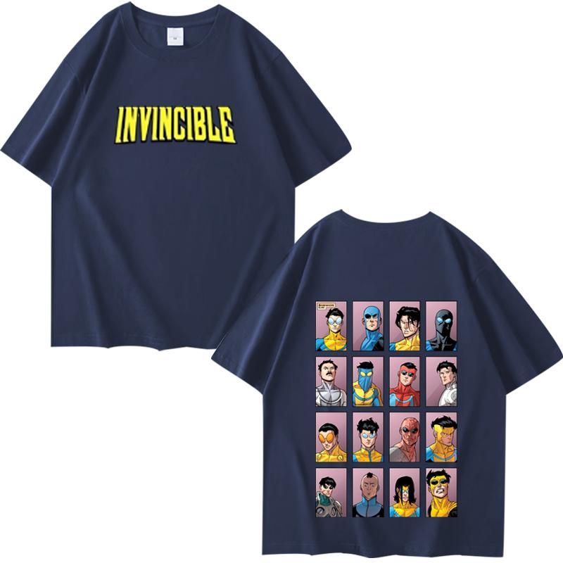 Invincible Variant Graphic T-shirts Men and Women Summer Cotton Clothing Fashion Round Neck Short Sleeved