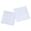 40cm Pure White Handkerchief Cotton Satin Plain Handkerchief Cross-Border Hot Selling Hand Towel Soft and Comfortable Suit Pocket Square