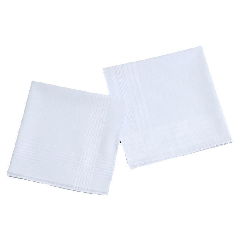 40cm Pure White Handkerchief Cotton Satin Plain Handkerchief Cross-Border Hot Selling Hand Towel Soft and Comfortable Suit Pocket Square