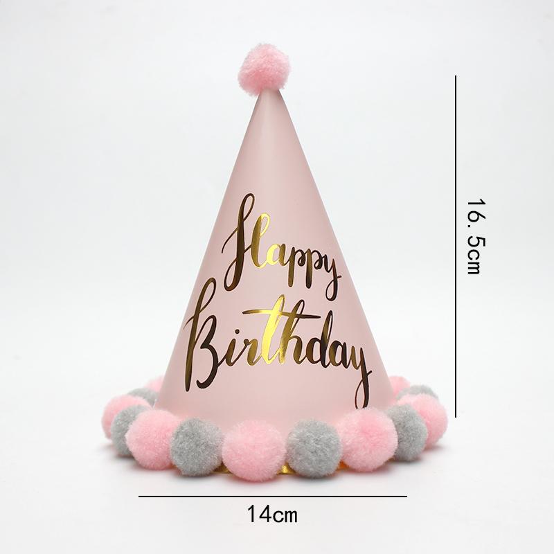 Romantische roségoldene Pelzmütze Göttin Geburtstagshut Geburtstagshut Frische Party Kinder Erwachsene