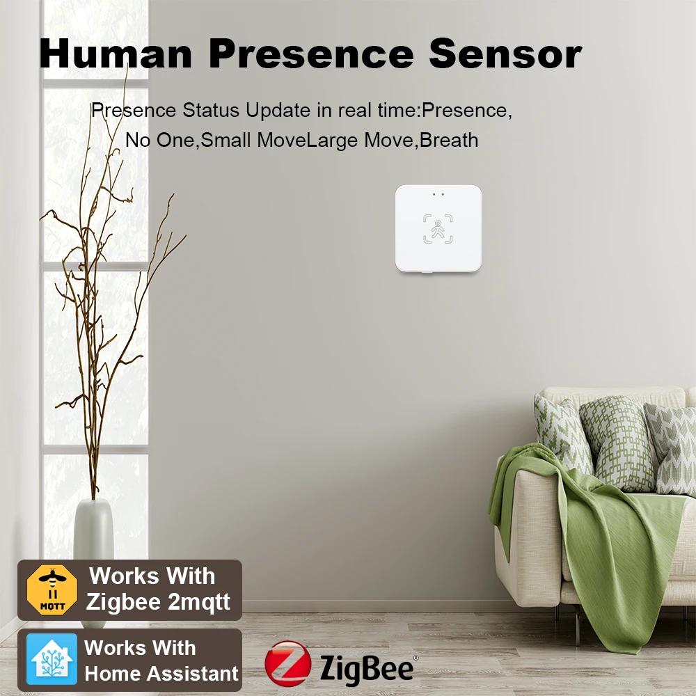 24G Zigbee Human Presence Detector Smart Human Body PIR Sensor Radar Detector Motion Sensors Support Home Assistant