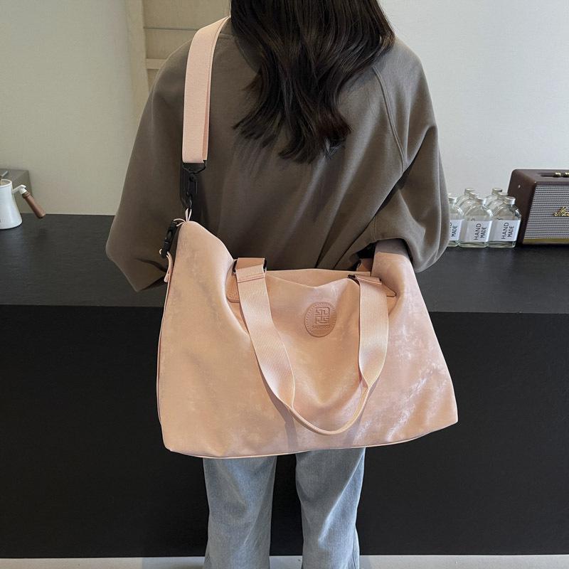 Large-capacity travel bag, simple leisure business trip boarding bag, women's dry and wet separation, fashionable and lightweight fitness bag