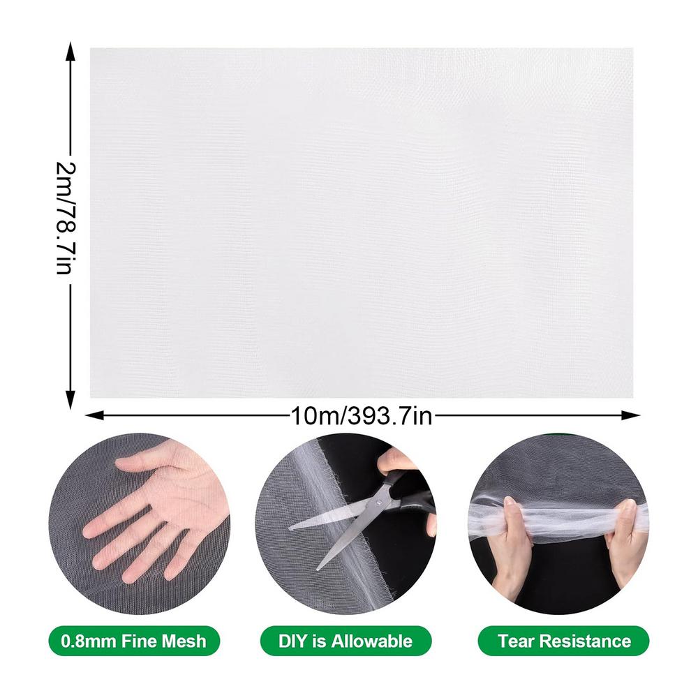Mesh Plant Cover Heat Resistant Plant Netting Cover Garden Mesh UV Resistant Bird Netting Garden Netting Fly Barrier For