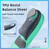 1 Pair of comfortable cushioned insoles made of TPU material with flat arch support for sneaker insertion