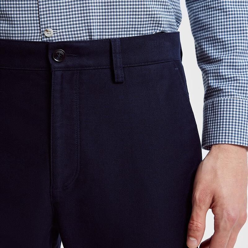 YOUNGOR Modal Wrinkle-Free New Men's Autumn Casual Business Straight-Leg Easy-Care Trousers 319997