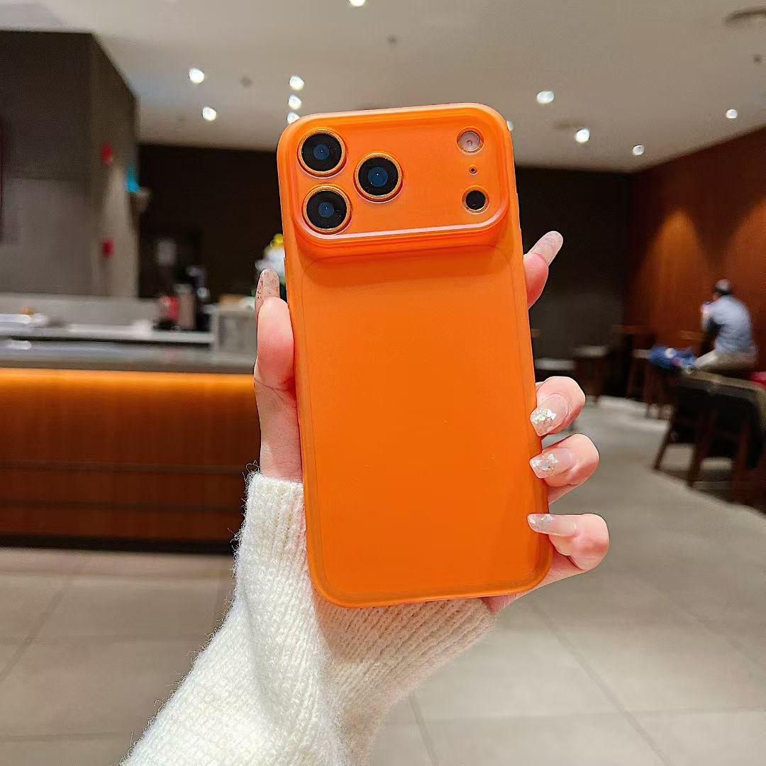 

Matte Ultra Thin Phone Case for iPhone 17 Air 16 15 Plus 14 13 12 11 Pro Max Anti-Scratch Anti-Fingerprint Shockproof Slim Soft protective phone cover iPhoneXR помаранчевий