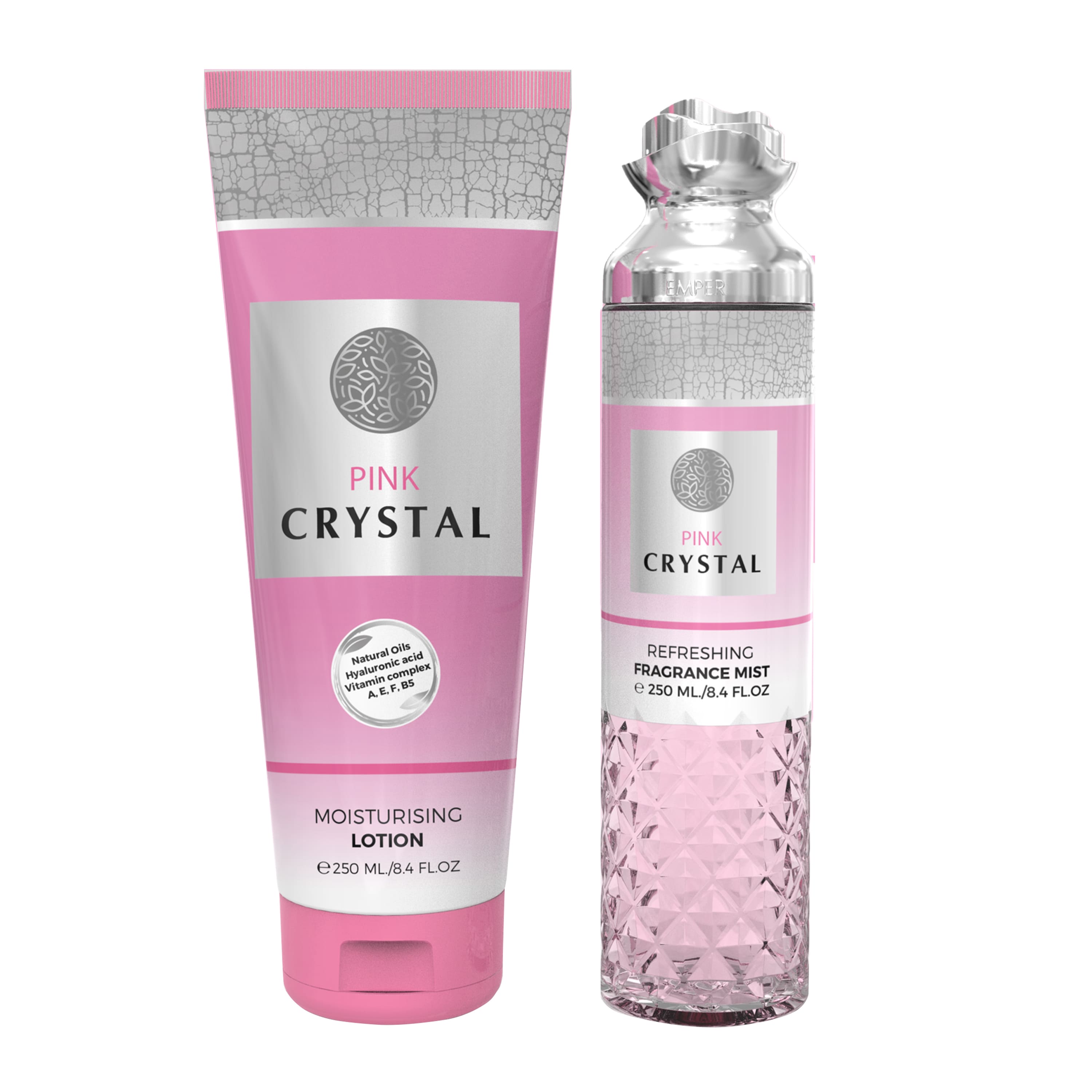 

2 in 1 Gift Set Pink Crystal Emper 250 ml + 250 ml