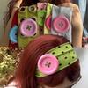Summer Dopamine Large Button Wave Dot Headband Fashionable Ins Style Elastic Headband Colorful Hair Accessories For Women Girls