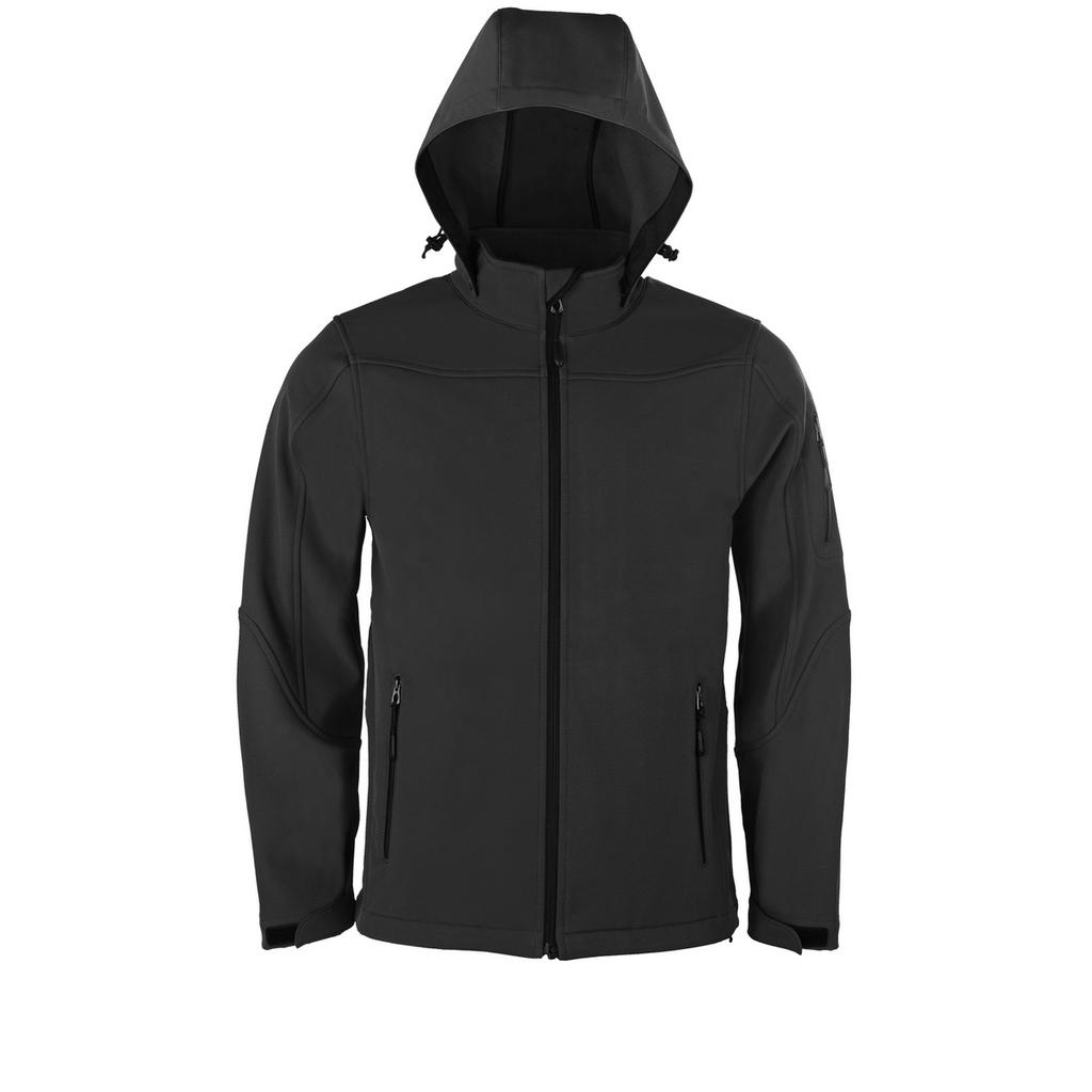 HRM Womens/Ladies Hooded Soft Shell Jacket