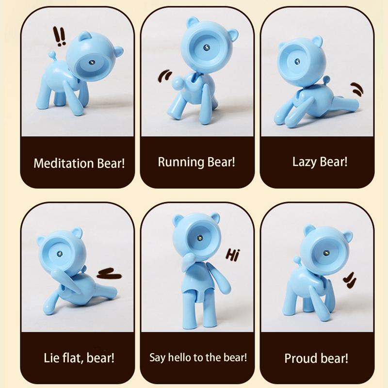 

Bear Shape Eye Protection Lamps Table Lamp Led Light Wholesale Room Decor Cute Pet Lights Bedroom Decor Foldable розовый