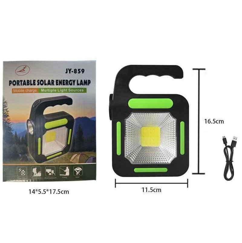 

Солнечный уличный прожектор, перезаряжаемый светодиодный фонарик высокой мощности, яркий свет, лампа для кемпинговой палатки, мощный портативный фонарь Multifunctional Lamp