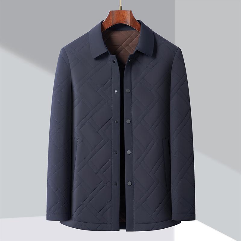

New Autumn and Winter New Cotton Jacket for Men Business Casual Cotton Jacket Lapel Cotton Jacket Winter Jacket Middle-aged Dad 4XL