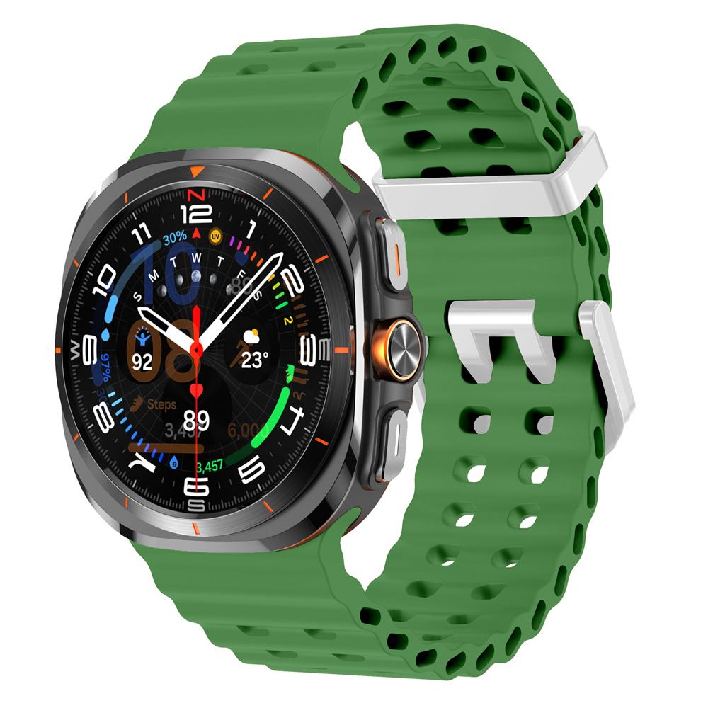 Silicone Breathable Strap For Samsung Galaxy Watch Ultra 47mm Marine Wristband Bracelet Galaxy Watch Ultra(2025) 47mm  Watchband