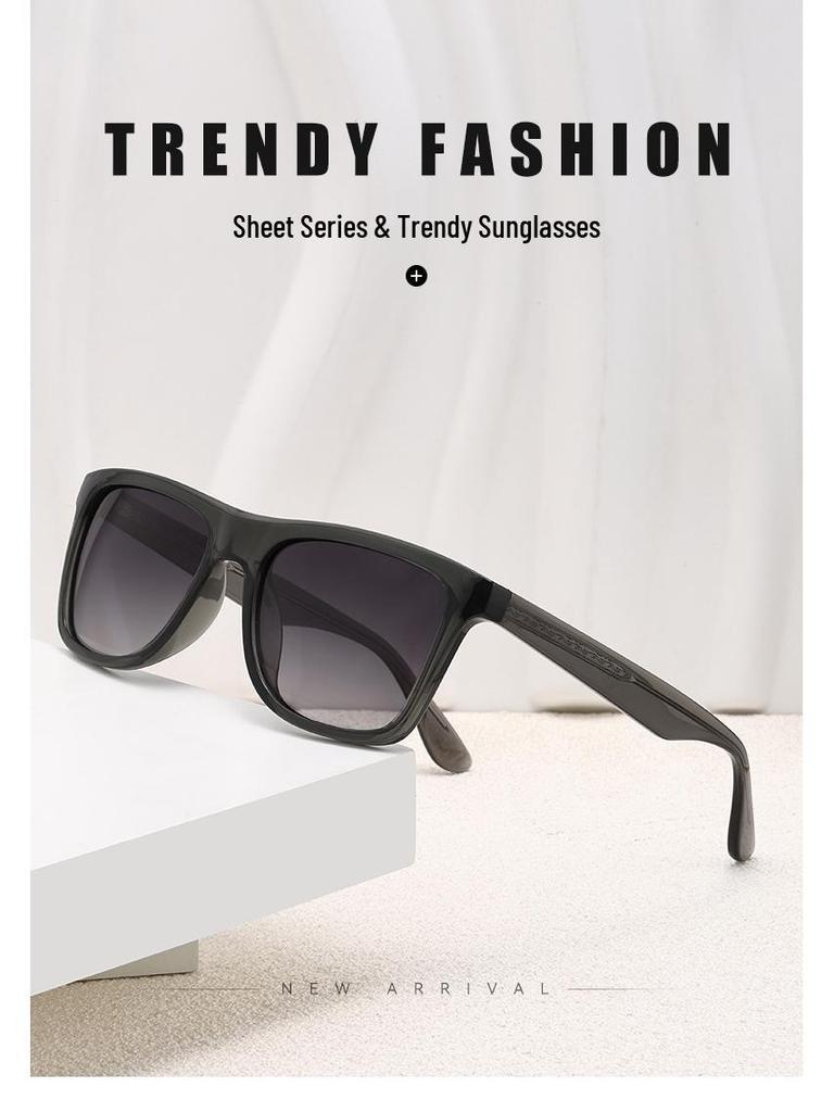 Men's Acetate Polarized Sunglasses: Big Frame, UV Protection for Driving & Fishing