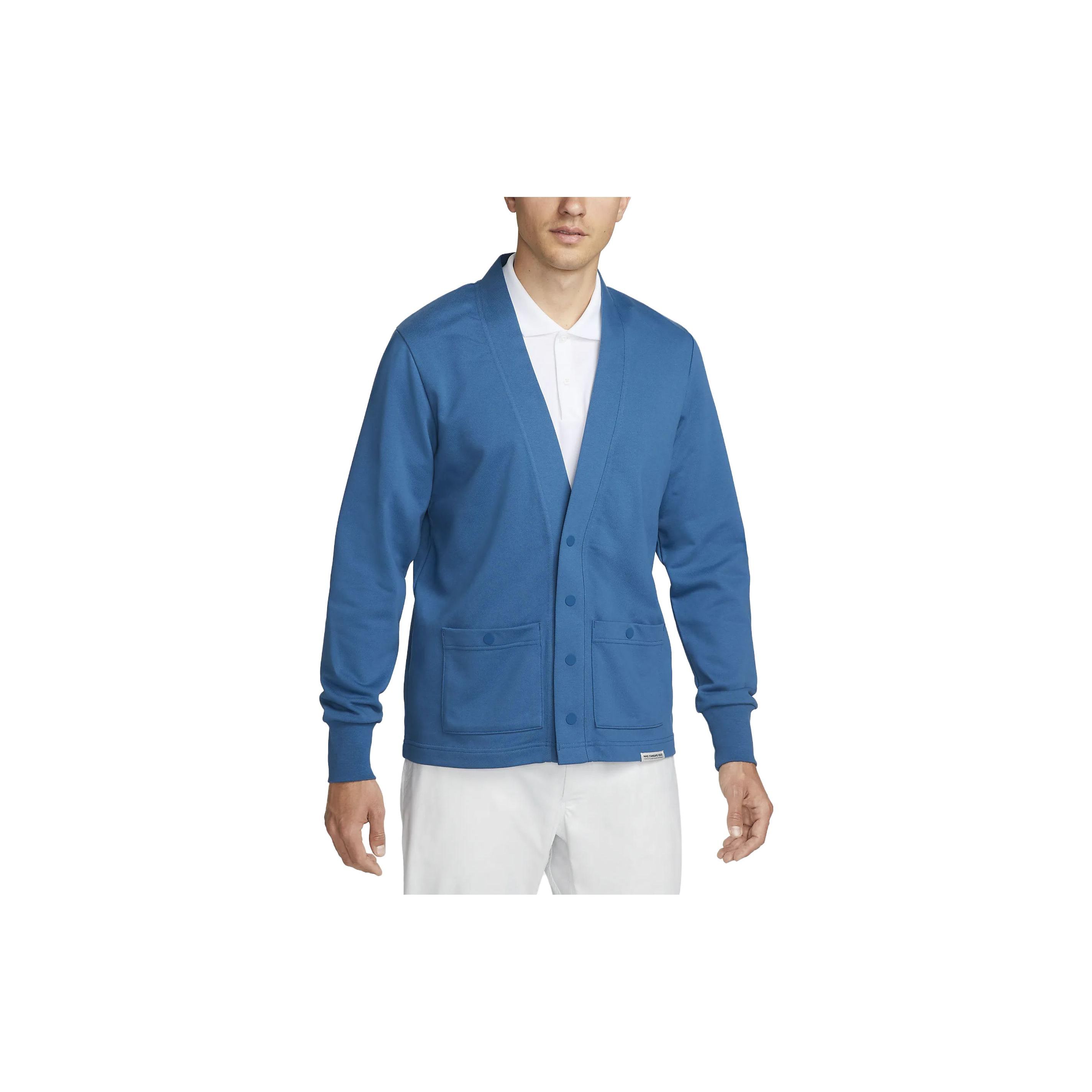 Nike Dri-FIT Standard Issue Logo Embroidered Solid Color Sweater Men sweater Blue FB5464-457 M