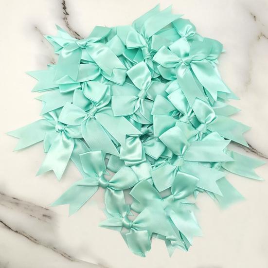 50 Adet Saten Kurdele Fiyonklar 3.3" El Sanatları Fiyonkları Hediye Paketleme Düğün Dekoru Dikiş Scrapbooking DIY El Sanatları Saç Aksesuarları