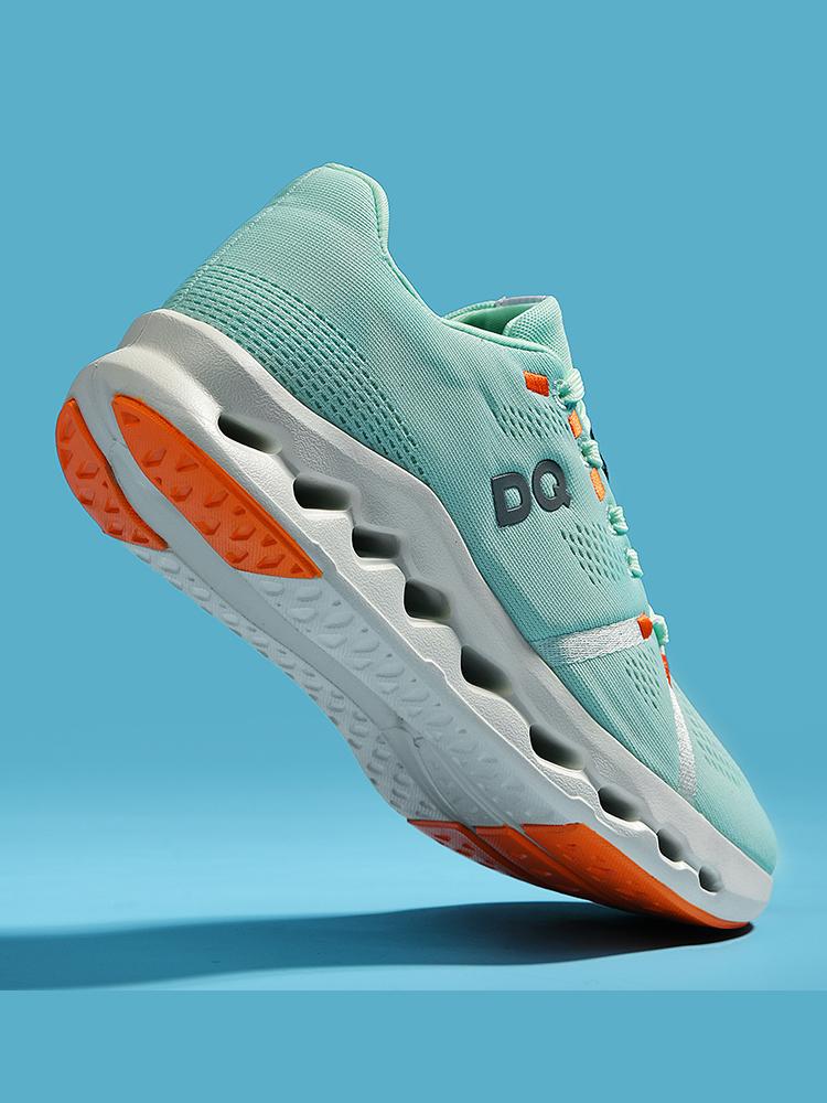 Herr Sport Löparskor Vridspänne Andningsbara Lätta Dam Bekväma Atletiska Halkfria Kolfiberplatta Maraton Sneakers