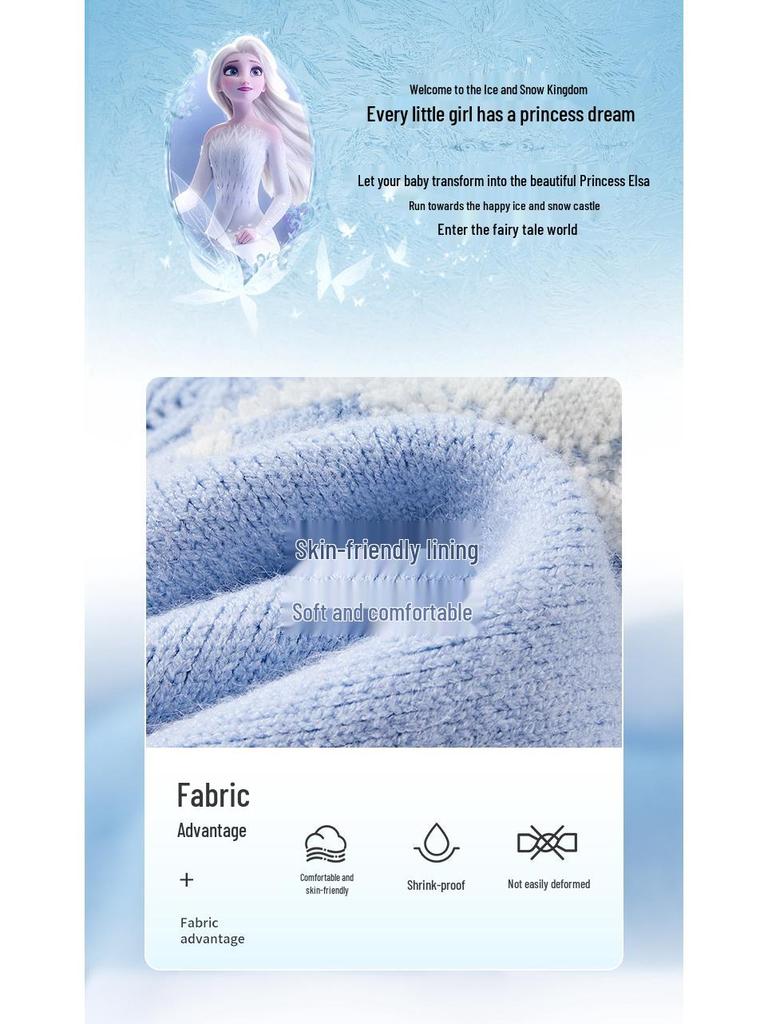 Casaco Cardigan de Malha para Meninas Disney - Primavera 2026 Manga Longa