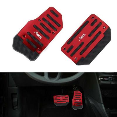 Universal Racing Manuell Rutschfeste Fußpedalauflage Abdeckung Aluminium Automatikgetriebe Bremse Gaspedal Autoinnenausstattung
