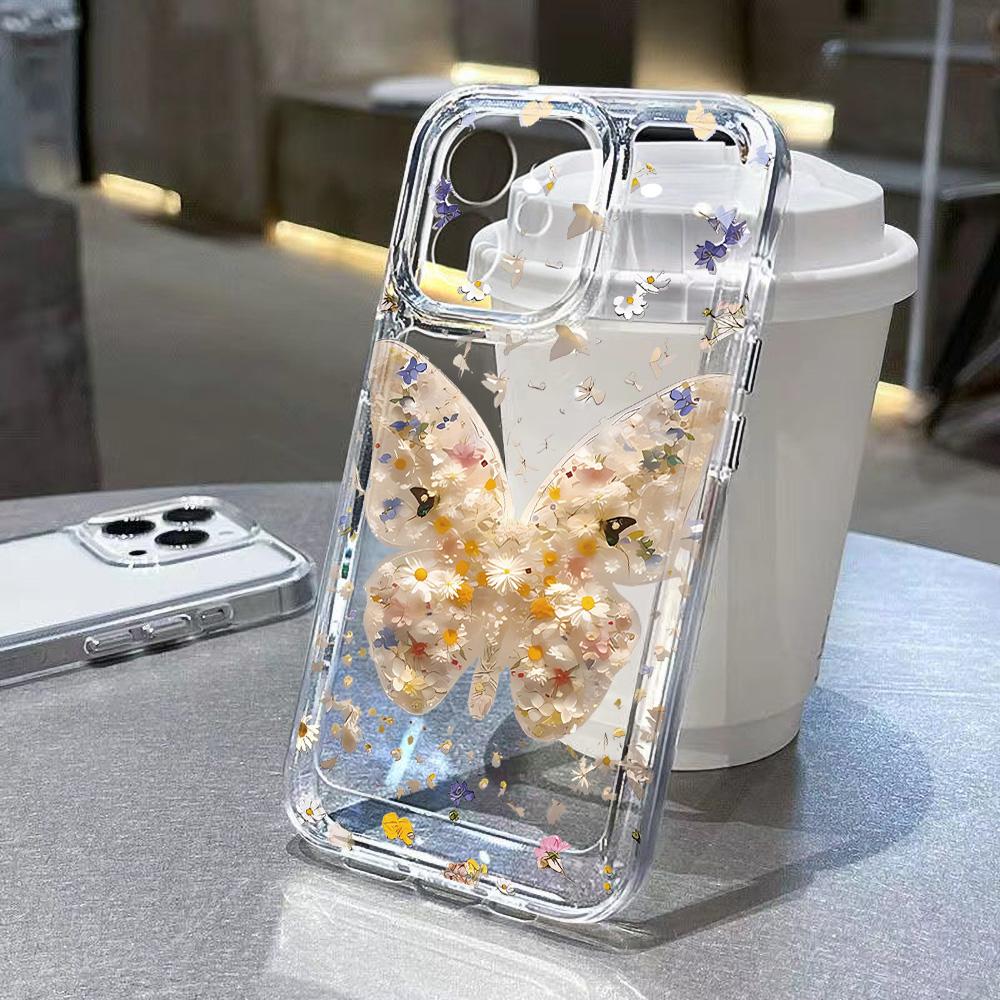 Clear Phone Case For iPhone 17 17E 16 16E 15 14 13 12 11 Air Pro Max Plus Pink Rose Flower Clear Soft TPU Shockproof Cute Cover