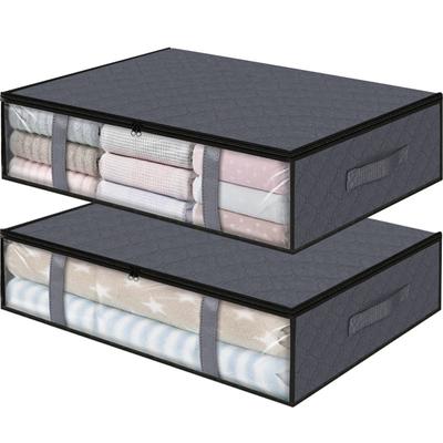 Aufbewahrungstasche für unter dem Bett, tragbar, faltbar, Steppdeckentasche, große Kapazität, feuchtigkeits- und staubdicht, Kleiderorganizer