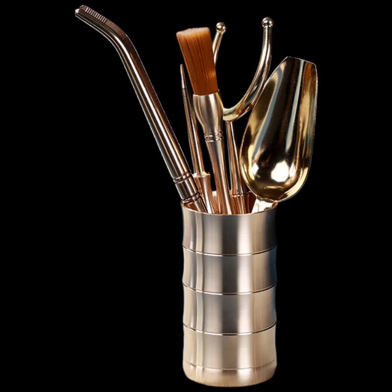 Shangqi Brass Kung Fu Tea Tool Set