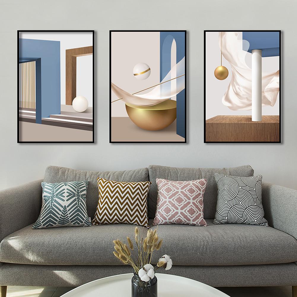 Modern Geometric Abstract Canvas Painting Posters and Prints Wall Art Pictures for Bedroom Living Room Home Decor