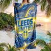 Leeds United Fotbalový Plážový Ručník Měkký Mikrovláknový Letní Ručník Rychleschnoucí Absorpční Ručník na Pláž, Bazén, Cestování